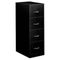 OIF Four-Drawer Economy Vertical File, 18-1/4w x 26-1/2d x 52h, Black EFS42209