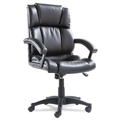 OIF High-Back Swivel/Tilt Manager's Chair, Soft Touch Leather, Black OIFBM4119