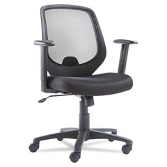 OIF Mid-Back Swivel/Tilt Mesh Chair, Mesh Back/Seat, Black OIFCD4218