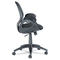 OIF Mid-Back Swivel/Tilt Mesh Scoop Chair, Mesh Back/Armcaps, Black OIFBC4218