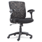 OIF Mid-Back Swivel/Tilt Mesh Swirl Chair, White/Black OIFLG4217