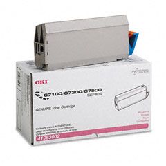 Oki 41963002 Toner (Type C4), 10000 Page-Yield, Magenta OKI41963002