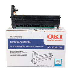 Oki 43381759 Drum, Cyan OKI43381759