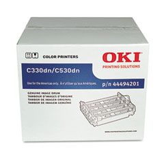 Oki 44494201 Drum, 20,000 Page-Yield, Black OKI44494201