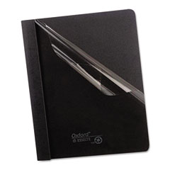 Oxford Clear Front Report Cover, Tang Clip, Letter, 1/2" Capacity, Black, 25/Box ESS55806