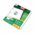 Oxford Custom Dividers, Self-Stick Tab Labels, 8-Tab, Letter, White, 5 Sets ESS11315