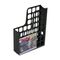 Oxford DecoFile Plastic Magazine File, 3 x 9 1/2 x 12 1/2, Black ESS24466