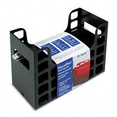 Oxford DecoFlex Letter Size Desktop Hanging File, Plastic, 12 1/4 x 6 x 9 1/2, Black ESS23013