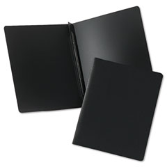 Oxford DuraLock Report Cover, Prong Clip, Letter, 3" Capacity, Black, 25/Box ESS57722