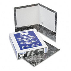 Oxford Marble Laminated High Gloss Folder, Charcoal ESS51605