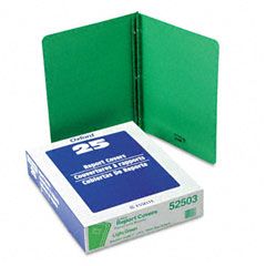 Oxford Paper Report Cover, Tang Clip, Letter, 1/2" Capacity, Light Green, 25/Box ESS52503