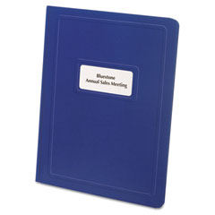 Oxford Paper Report Cover, Tang Clip, Letter, 1/2" Capacity, Royal Blue, 25/Box ESS58602