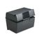 Oxford Plastic Index Card Flip Top File Box Holds 300 3 x 5 Cards, Matte Black ESS01351