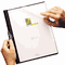 Oxford Polypropylene No-Punch Report Cover, Letter, Holds 30 Pages, Clear/Black ESS52006