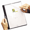 Oxford Polypropylene No-Punch Report Cover, Letter, Holds 30 Pages, Clear/Black ESS52006