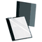Oxford Polypropylene Report Cover, Tang Clip, Letter, 1/2" Capacity, Clear/Onyx, 5/Pack ESS57735