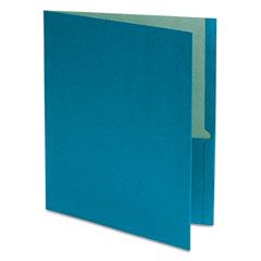 Oxford Recycled Paper Twin-Pocket Portfolio, Blue ESS78502
