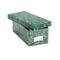 Oxford Reinforced Board Card File, Lift-Off Lid, Holds 1,200 3 x 5 Cards, Green Marble ESS39632
