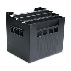 Oxford Super DecoFlex Letter Size Desktop Hanging File, Plastic, 13 x 10 x 11, Black ESS43013