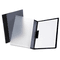 Oxford Two-Pocket PVC Folder w/Ready-Clip Fastener, 30-Sheet Capacity, Black ESS63133