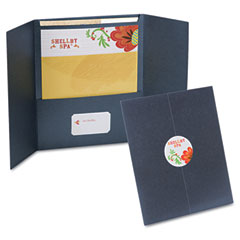 Oxford YourStyle Custom Gate Folio Presentation Folder, Letter Size, Black, 4/Pack ESS50690