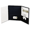 Oxford YourStyle Custom Tri-Folio Presentation Folder, Letter Size, Black/White, 4/Pack ESS50676