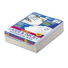 Pacon Array Colored Bond Paper, 24lb, 8-1/2 x 11, Assorted Marble Pastels, 500 Shts/Rm PAC101145