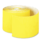 Pacon Bordette Decorative Border, 2 1/4" x 50' Roll, Canary PAC37086