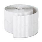 Pacon Bordette Decorative Border, 2 1/4" x 50' Roll, White PAC37016