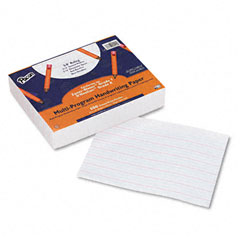 Pacon Multi-Program Handwriting Paper, 5/8" Long Rule, 10-1/2 x 8, White, 500 Shts/Pk PAC2420