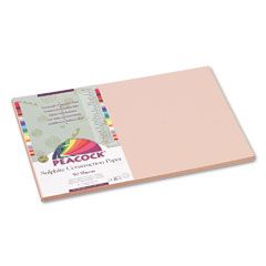 Pacon Peacock Sulphite Construction Paper, 76 lbs, 12x18, Light Brown, 50 Sheets/Pack PACP6912