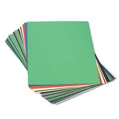 Pacon Peacock Sulphite Construction Paper, 76 lbs., 24 x 36, Assorted, 50 Sheets/Pack PACP65245