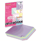 Pacon Reminiscence Card Stock, 65 lbs., Letter, Assorted Pastel Pearl Colors, 50/Pack PAC109130