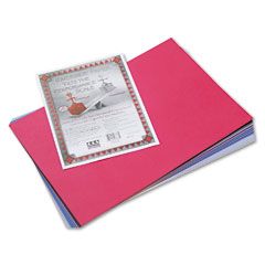 Pacon Riverside Construction Paper, 76 lbs., 12 x 18, Assorted, 50 Sheets/Pack PAC103638