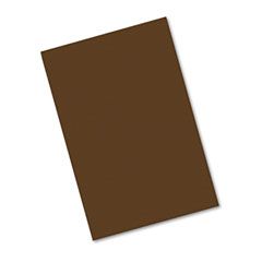 Pacon Riverside Construction Paper, 76 lbs., 12 x 18, Dark Brown, 50 Sheets/Pack PAC103630