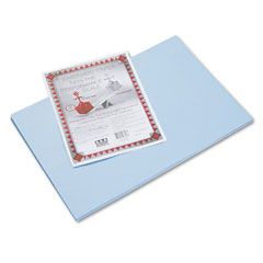 Pacon Riverside Construction Paper, 76 lbs., 12 x 18, Light Blue, 50 Sheets/Pack PAC103623