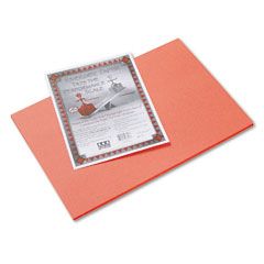 Pacon Riverside Construction Paper, 76 lbs., 12 x 18, Orange, 50 Sheets/Pack PAC103618