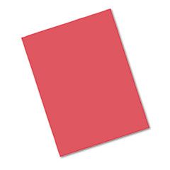 Pacon Riverside Construction Paper, 76 lbs., 12 x 18, Red, 50 Sheets/Pack PAC103455