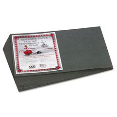 Pacon Riverside Construction Paper, 76 lbs., 12 x 18, Slate Gray, 50 Sheets/Pack PAC103633