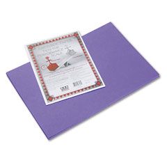 Pacon Riverside Construction Paper, 76 lbs., 12 x 18, Violet, 50 Sheets/Pack PAC103627