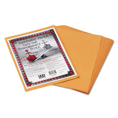 Pacon Riverside Construction Paper, 76 lbs., 9 x 12, Butterscotch, 50 Sheets/Pack PAC103640