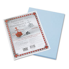 Pacon Riverside Construction Paper, 76 lbs., 9 x 12, Light Blue, 50 Sheets/Pack PAC103599