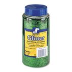 Pacon Spectra Glitter, .04 Hexagon Crystals, Green, 16 oz Shaker-Top Jar PAC91760