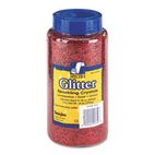 Pacon Spectra Glitter, .04 Hexagon Crystals, Red, 16 oz Shaker-Top Jar PAC91740