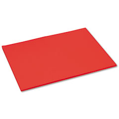 Pacon Tru-Ray Construction Paper, 76 lbs., 18 x 24, Festive Red, 50 Sheets/Pack PAC103433