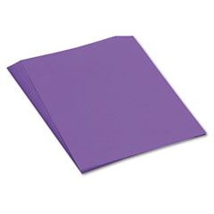 Pacon Tru-Ray Construction Paper, 76 lbs., 18 x 24, Violet, 50 Sheets/Pack PAC103073