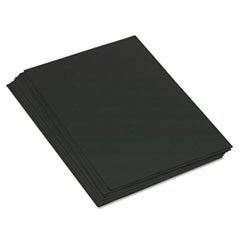 Pacon Tru-Ray Construction Paper, 76 lbs., 24 x 36, Black, 50 Sheets/Pack PAC1031255