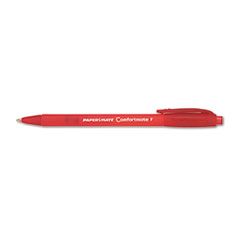 Paper Mate ComfortMate Ballpoint Retractable Pen, Red Ink, Fine, Dozen PAP6370187