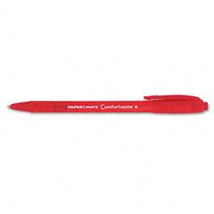 Paper Mate ComfortMate Ballpoint Retractable Pen, Red Ink, Medium, Dozen PAP6320187