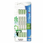 Paper Mate Earth Write Biodegradable Retractable Ballpoint Pen, Assorted Ink, Medium, 4 per Pack PAP1757527